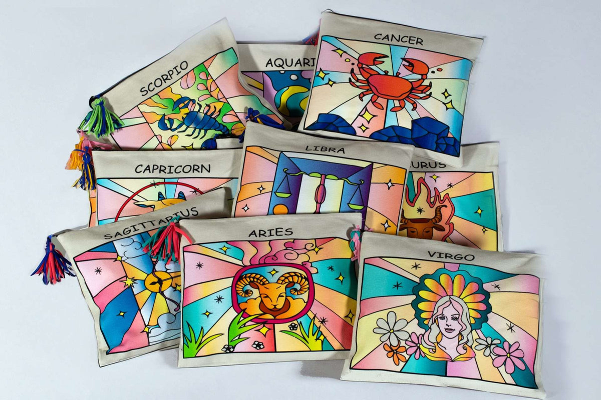 Pochette con i segni dello Zodiaco